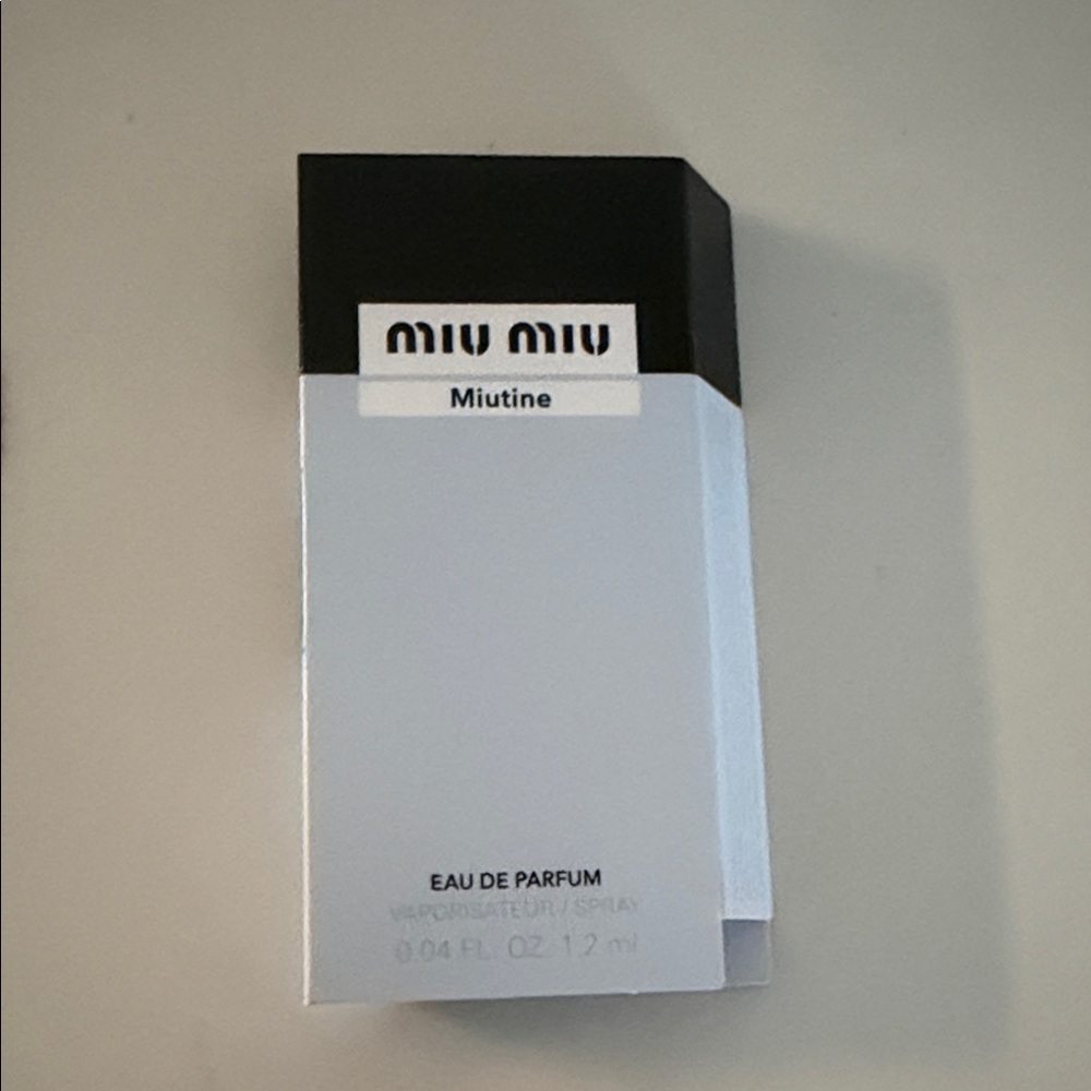 Miu Miu Miutine Mini Eau de Parfum - White & Black